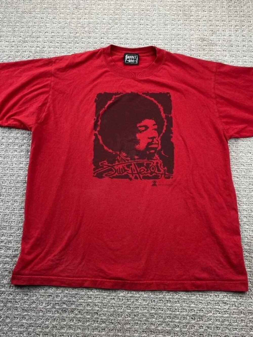 Jimmy Hendrix Shirt Men Extra Large XL Red Admit One Graphic T-Shirt 2006